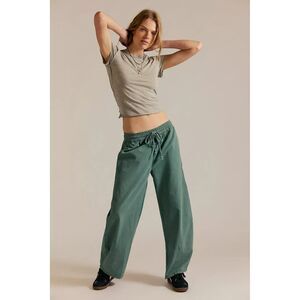 Free People Lex Barrel Pants Trousers Tapered Leg Cotton Pull On M New 282570